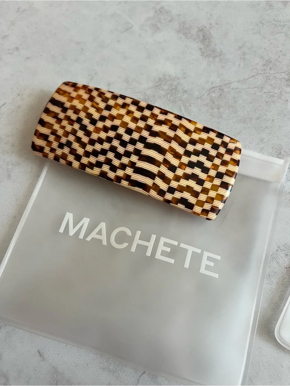 Machete Tortoiseshell Barrettes and Earrings Bundle set
